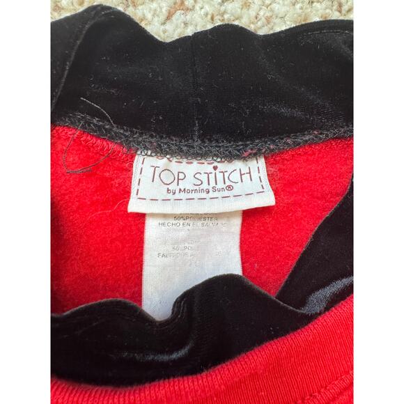 VINTAGE Bedazzled Cat Sweatshirt; Top Stitch by Moring Sun, MEDIUM/LARGE - Picture 7 of 11